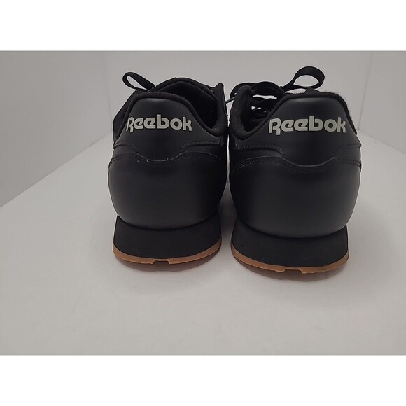 Reebok Classic Leather Men's Shoes Sneaker Size 14 Black/Gum Bottom GY0954 - Picture 7 of 10